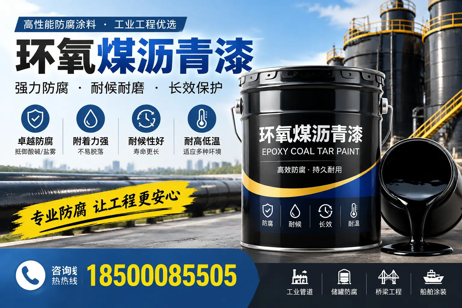 环氧煤沥青漆的施工方法与注意事项,确保在甘南顺利完成